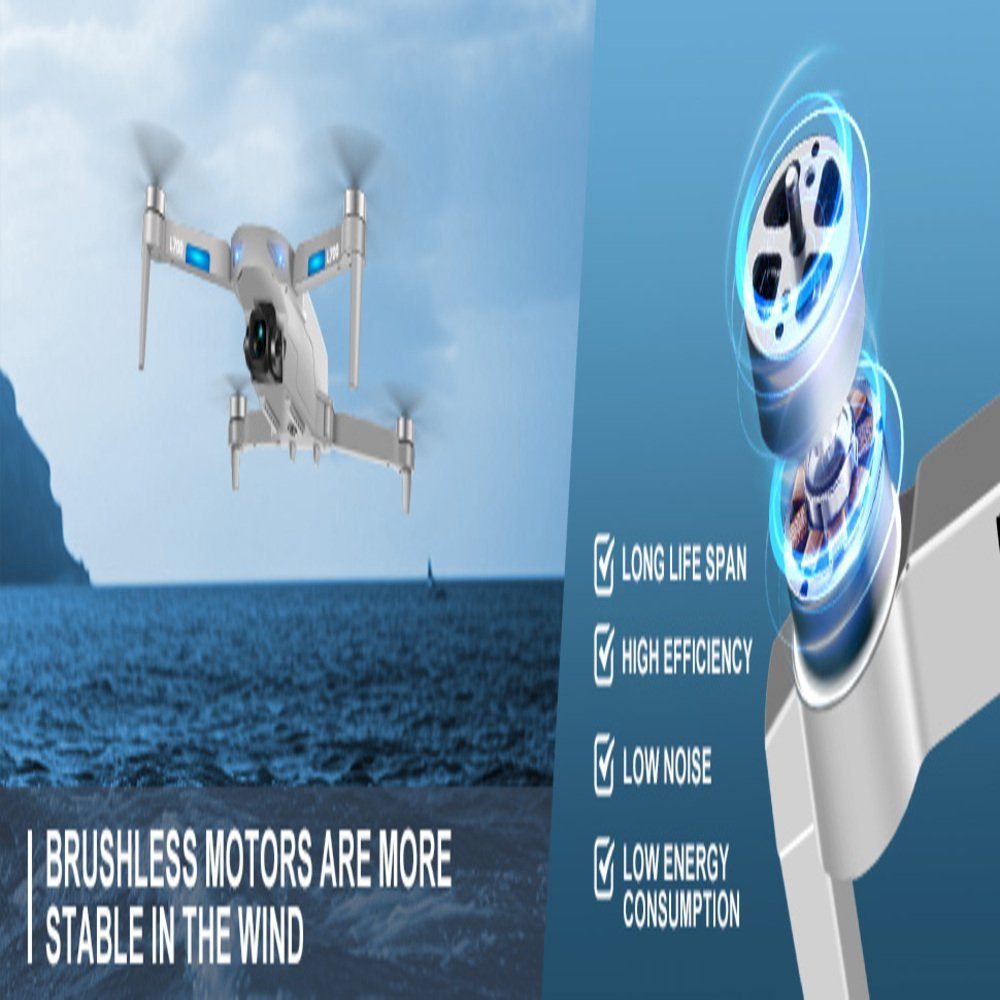 HHD Drohne (mit 4K Kamera,50 Min Flugzeit,1000m Reichweite,Brushless Motor,54 km/h)