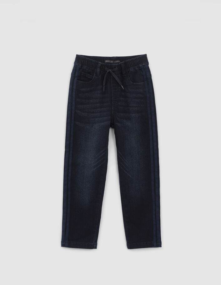 Jean JOGGER brut avec bandes latérales garçon