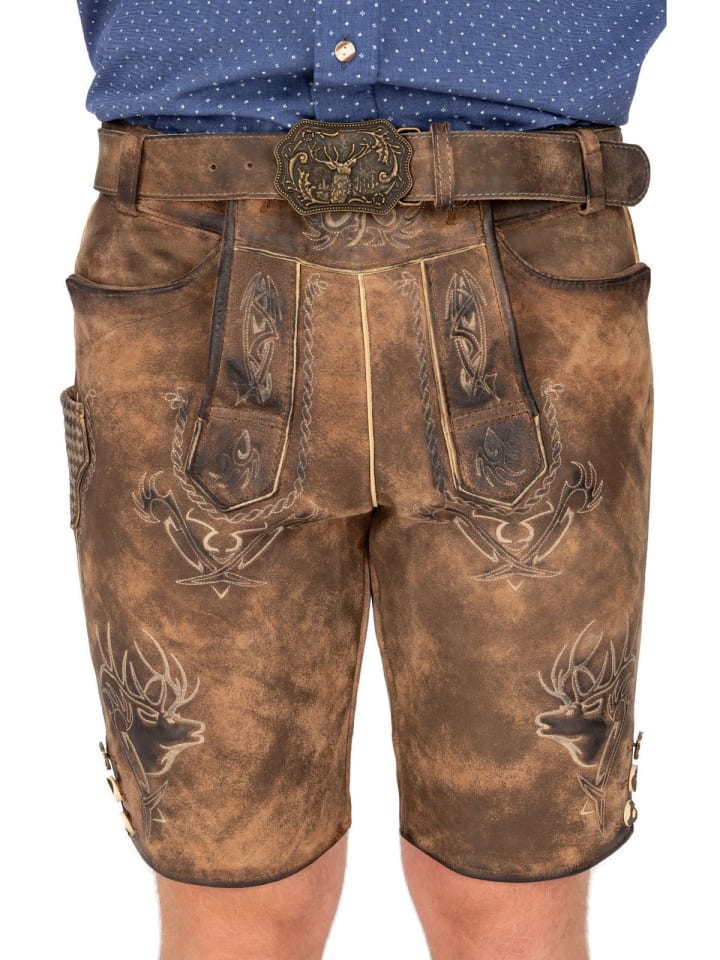 MADDOX Lederhose URGSEE in braun günstig kaufen