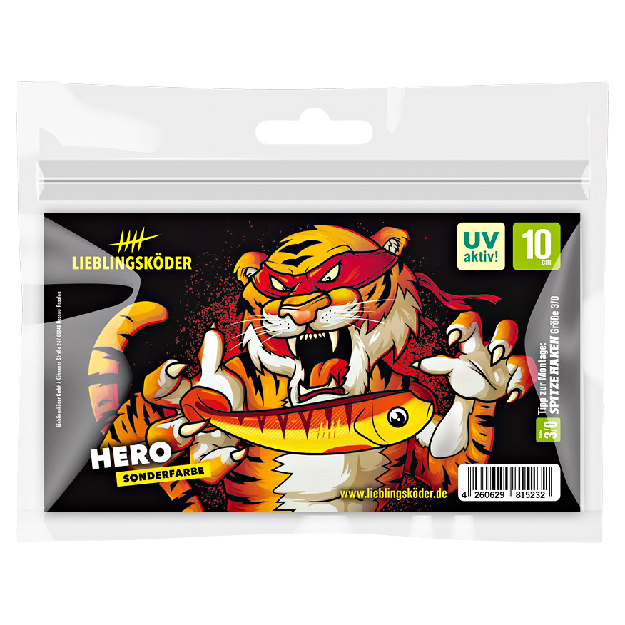 Lieblingsköder Gummifisch Zanderköder (10 cm, Hero)