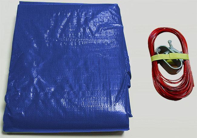 Grasekamp Abdeckplane für Pool rund 320cm Royalblau Planenmaß 380cm Sommer Winter