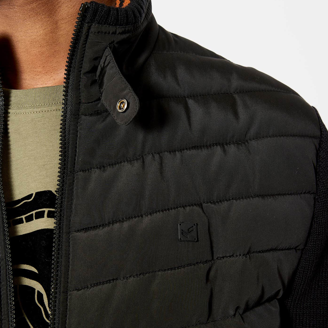 ADAM   Gilet noir zippé Homme