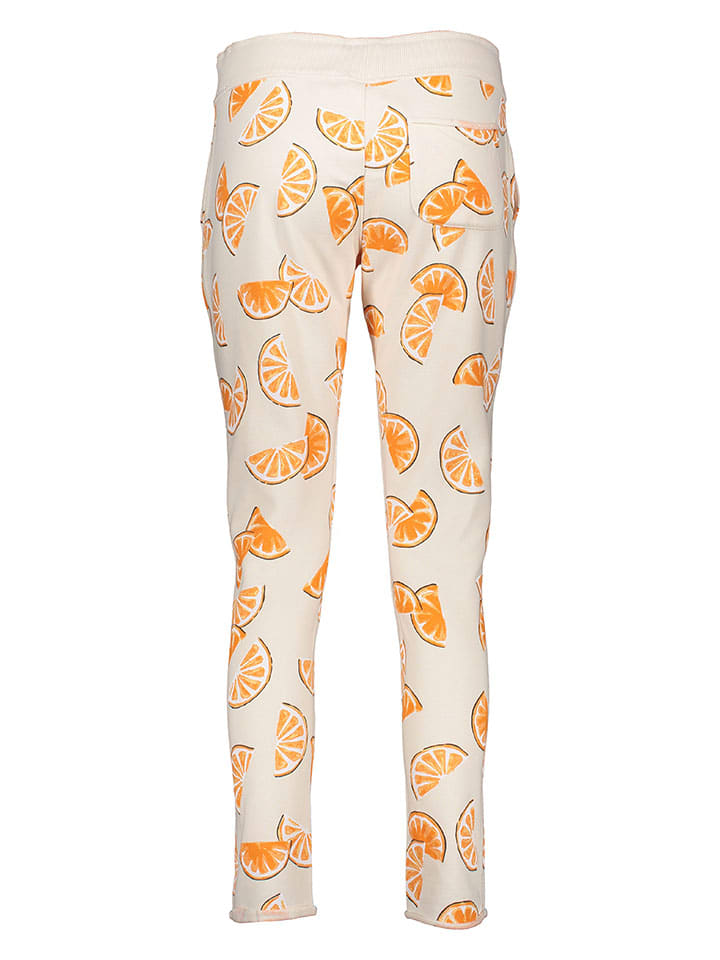 Juvia Pyjama-Hose in Creme/ Orange günstig kaufen