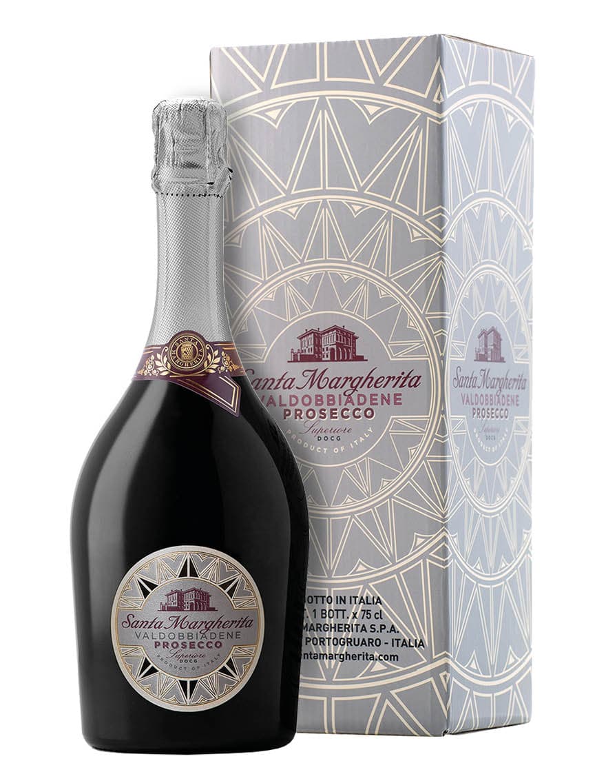 Valdobbiadene Prosecco Superiore Extra Dry DOCG Santa Margherita 0,75 ℓ, En Étui