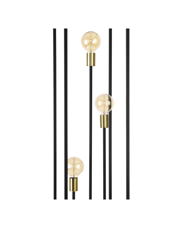 lux.pro Stehleuchte Groningen in Schwarz (H)140cm (B)30cm (T)30cm günstig kaufen onesize