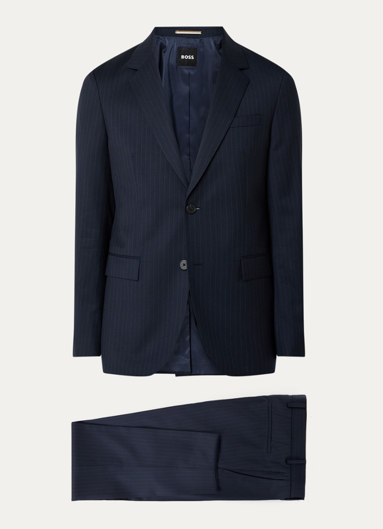 HUGO BOSS H-Houston, un costum slim fit din două piese, din lână virgină.