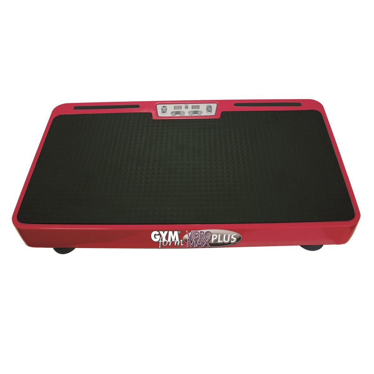 Gymform® Vibrationsplatte VibroMax Plus Trainingsplatte, 200,00 W, 99 Intensitätsstufen, (4 tlg), 10 Programme, inkl. Widerstandsbänder und Fernbedienung