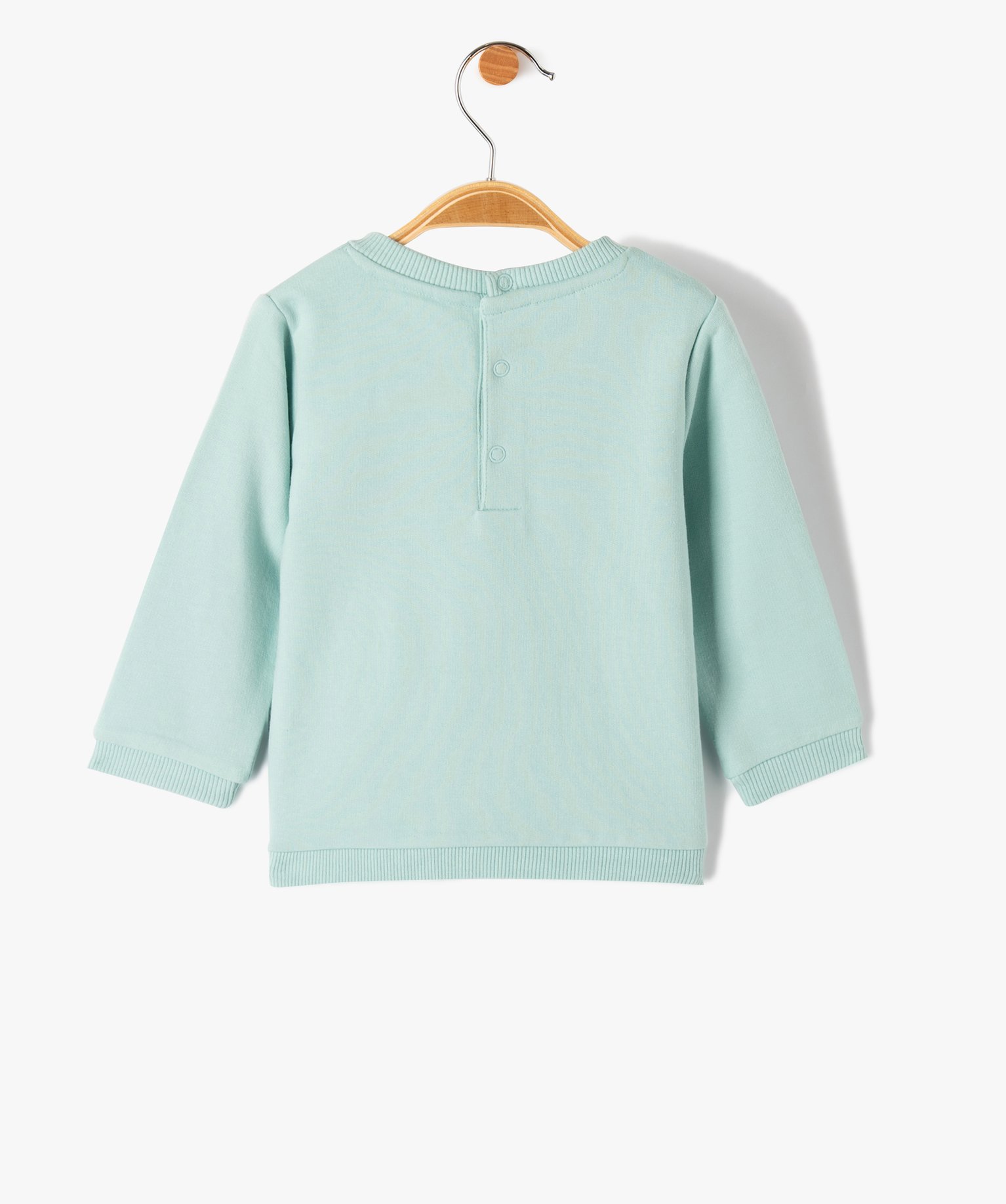 Sweat bébé en jersey molletonné imprimé - DS vert | GEMO