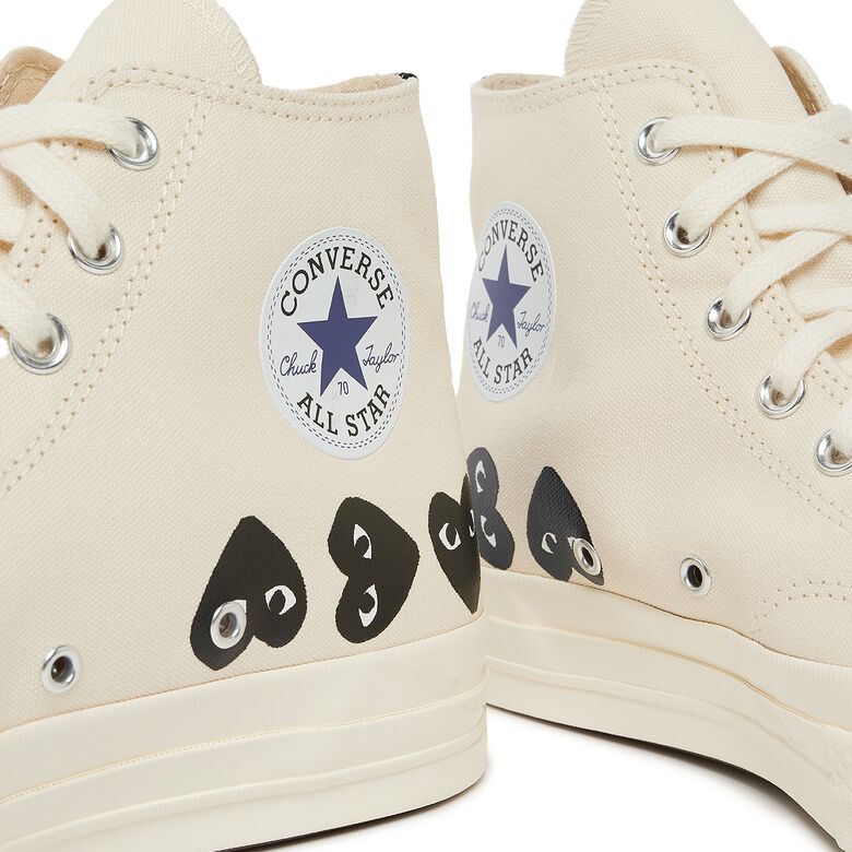 Comme des Garcons Play Multi Heart Chuck Taylor All Star '70 High white