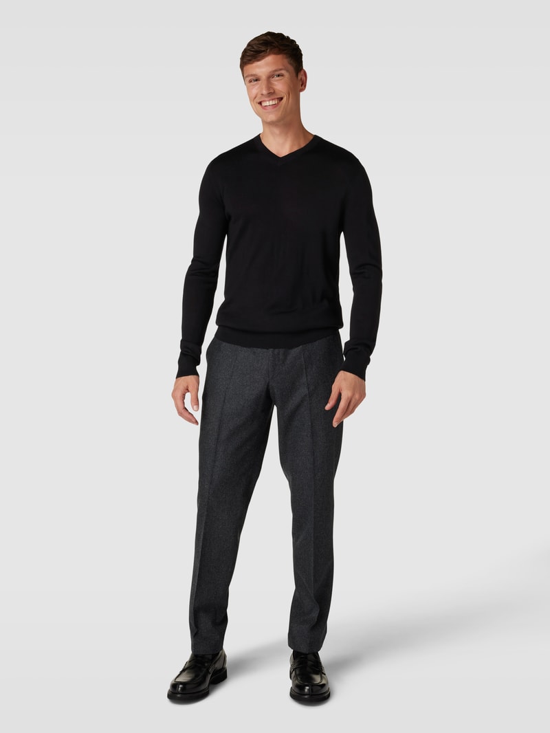 Strickpullover in schwarz
