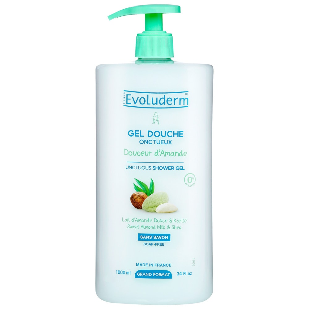 evoluderm Douceur d'Amande Gel douche Onctueux - 1000 ml