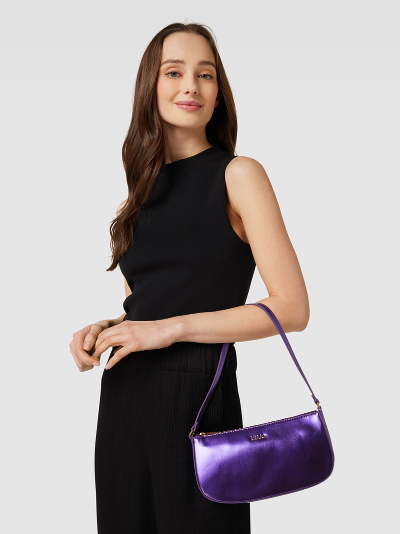 Saddle Bag mit Label-Detail in lila