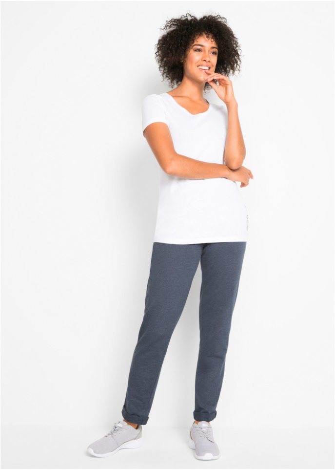 Sport-Longshirt mit Baumwolle (2er Pack)