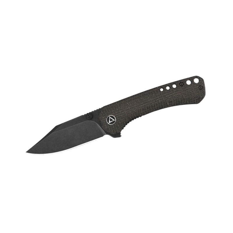QSP Kestrel Micarta Black STW QS145-A2 Dark Brown