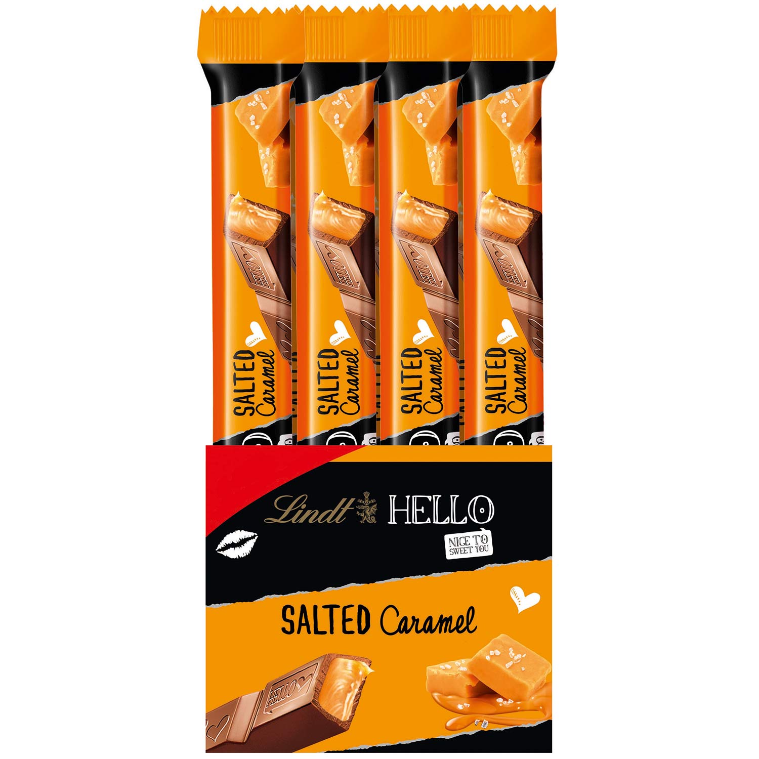Lindt Hello Salted Caramel Vollmilch Stick 39g