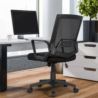 Yaheetech Schreibtischstuhl, Bürostuhl Ergonomischer Drehstuhl
