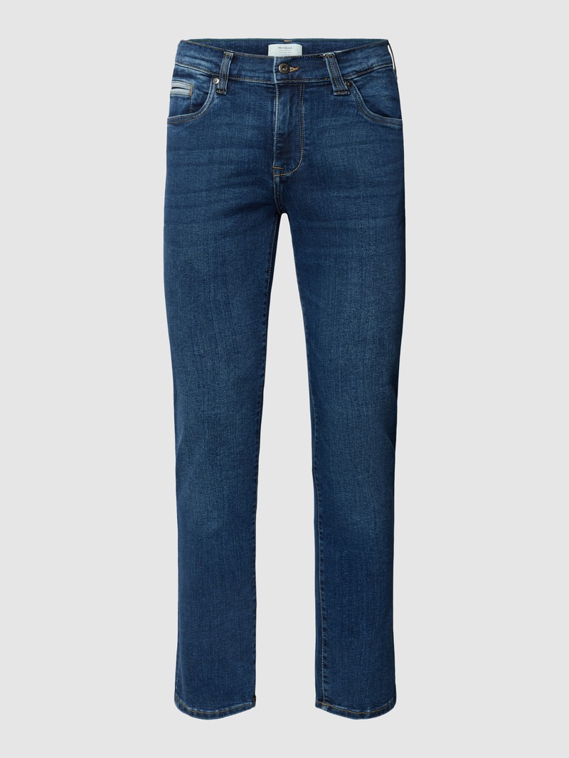 Regular Fit Jeans im 5-Pocket-Design in blau
