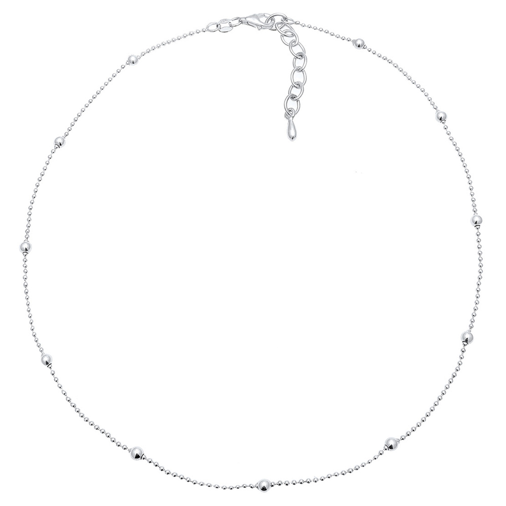 Elli Elli Collier Femmes Choker Basique Boules en Argent Sterling 925 collier