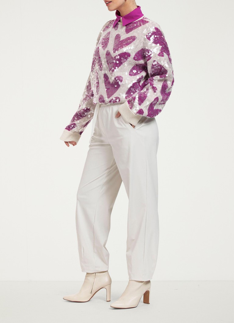 Maglione Noah di Anneloes Studio con stampa e paillettes