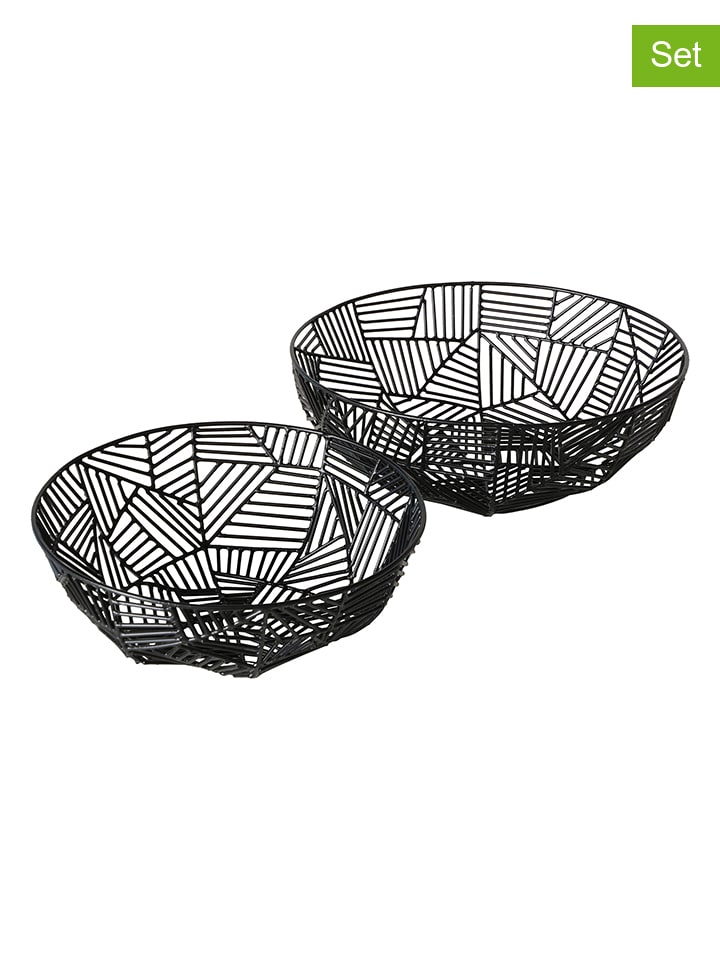 Boltze 2er-Set: Dekoschalen 