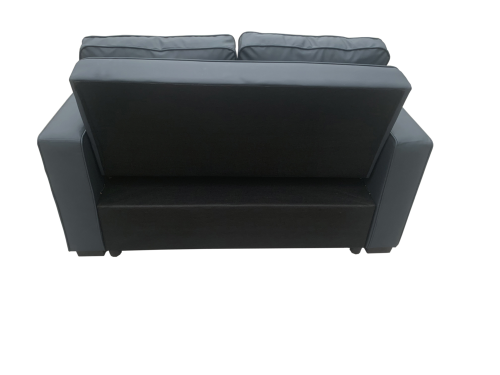 Happy Home 2-Sitzer Sofabett inkl. Kissen HSP105-DGR dunkelgrau