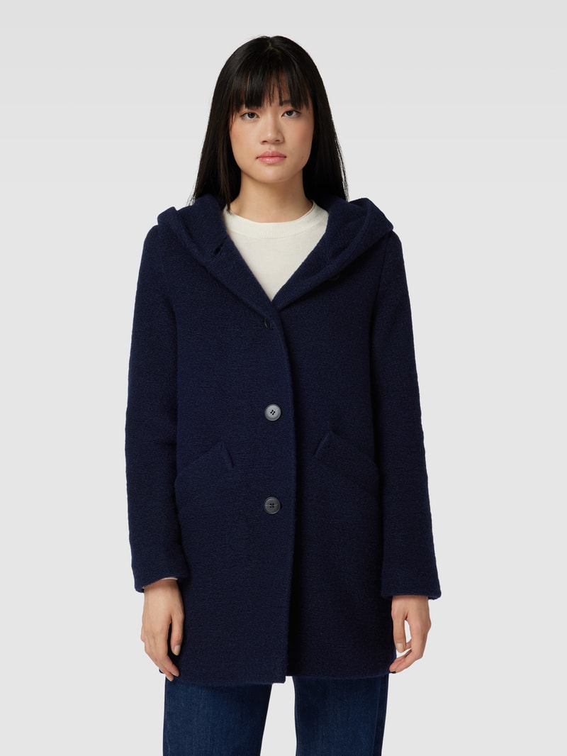 Jacke mit Knopfleiste in marineblau