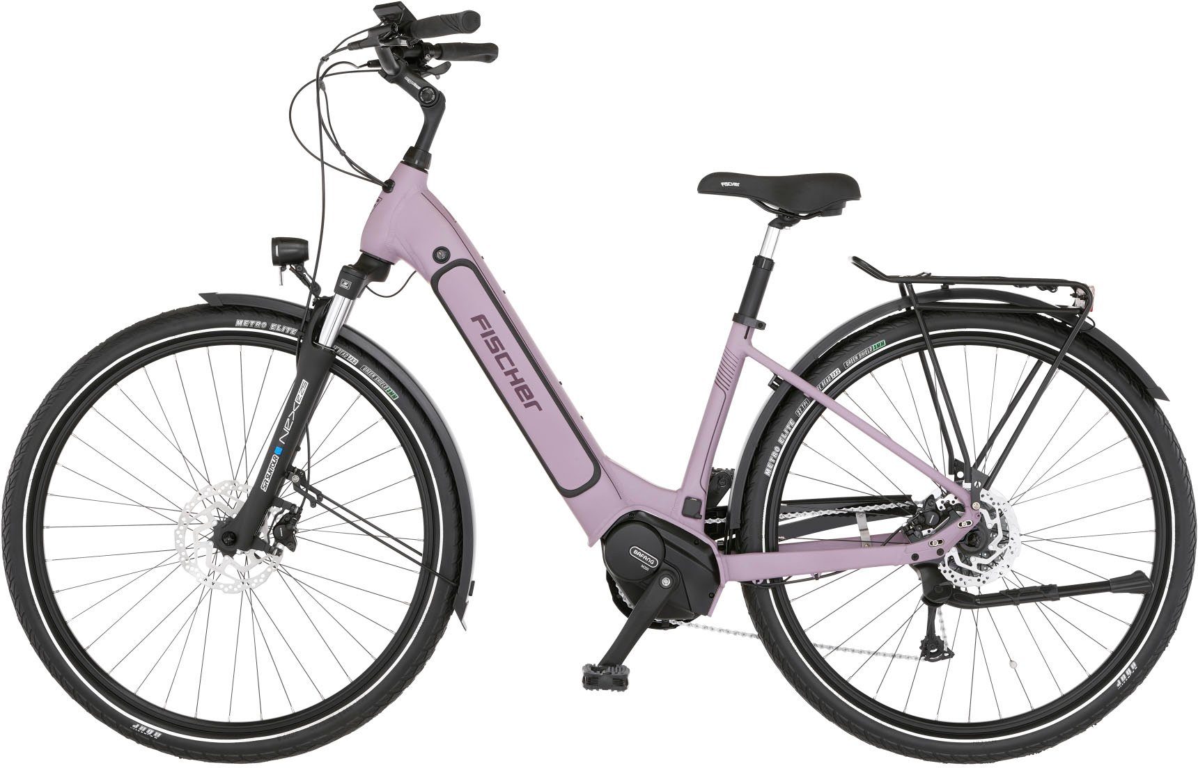 FISCHER Fahrrad E-Bike CITA 3.3I 522, 9 Gang Shimano Nexus Schaltwerk, Kettenschaltung, Mittelmotor, 522 Wh Akku, (Schloss)