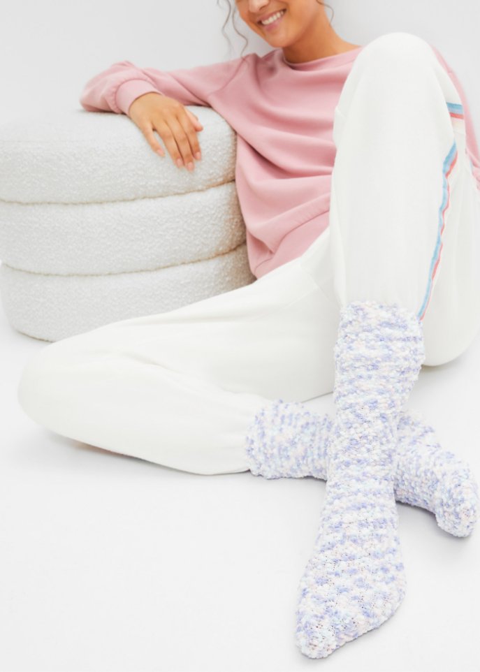 Kuschelsocken (3er Pack) aus Effektgarn