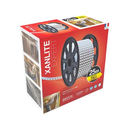 Bandă LED XANLITE pentru șantier - 25 de metri - Putere luminoasă ridicată