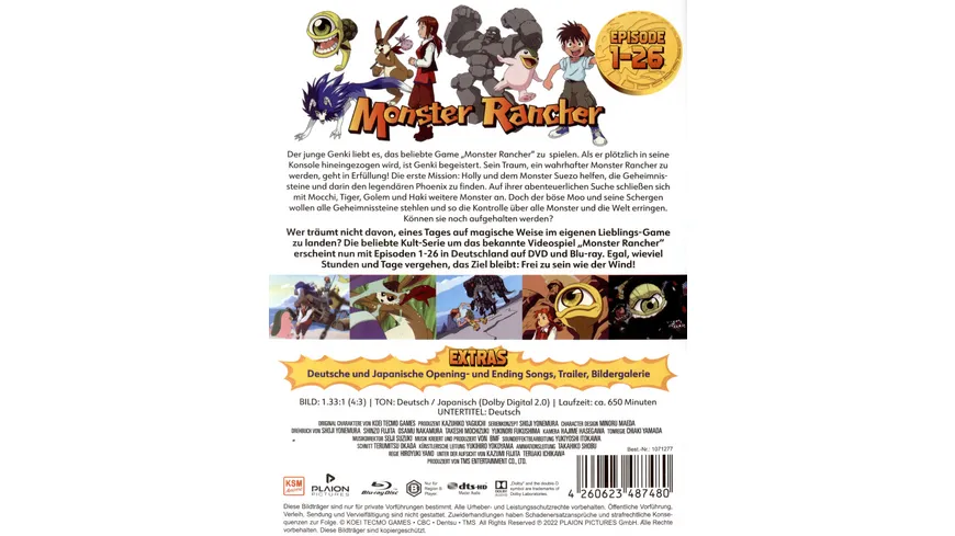 Monster Rancher Vol. 1 (Ep. 1-26) im Sammelschuber  [2 BRs]