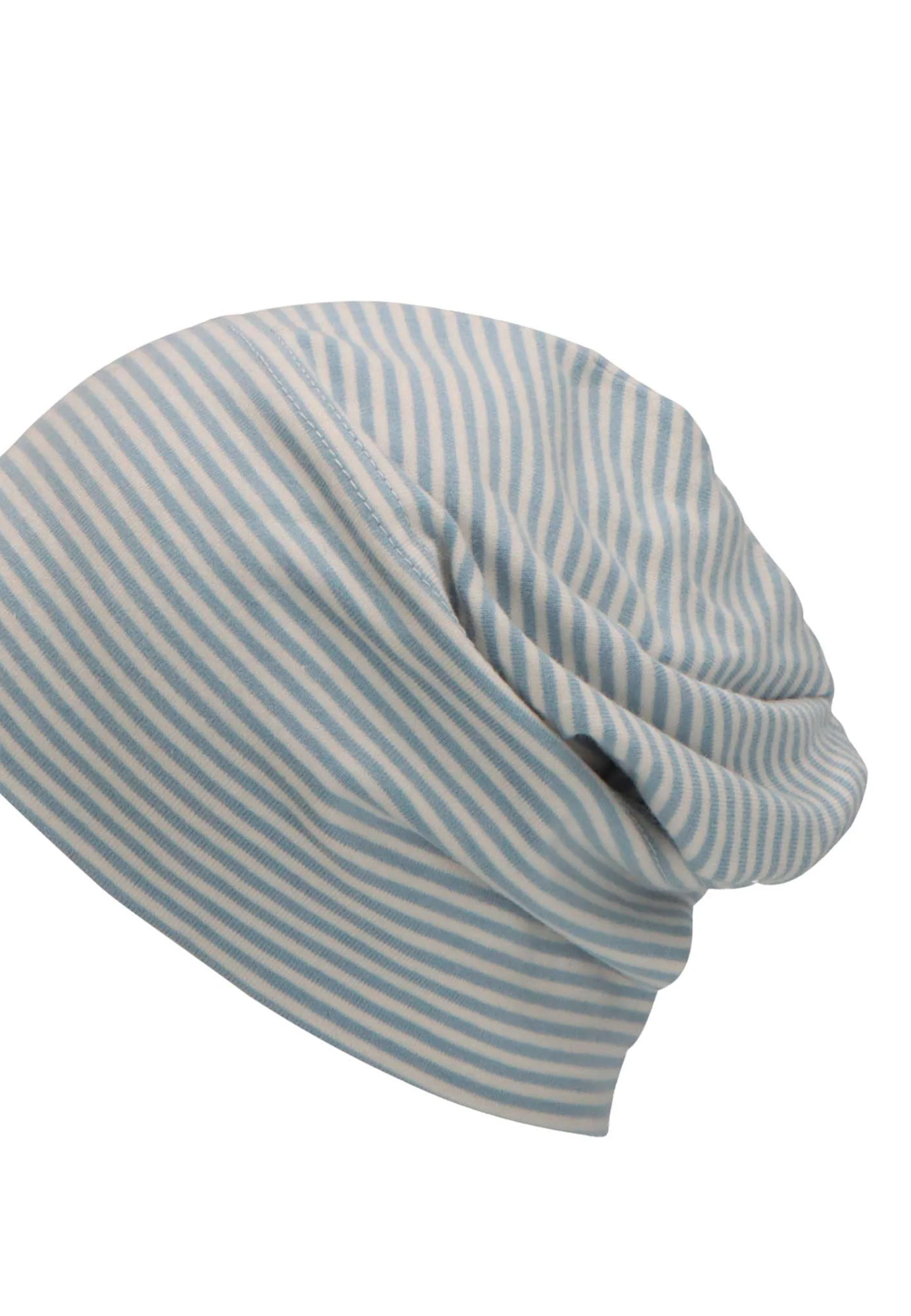 GOTS Slouch-Beanie aus Jersey (Bio) mit Ringel