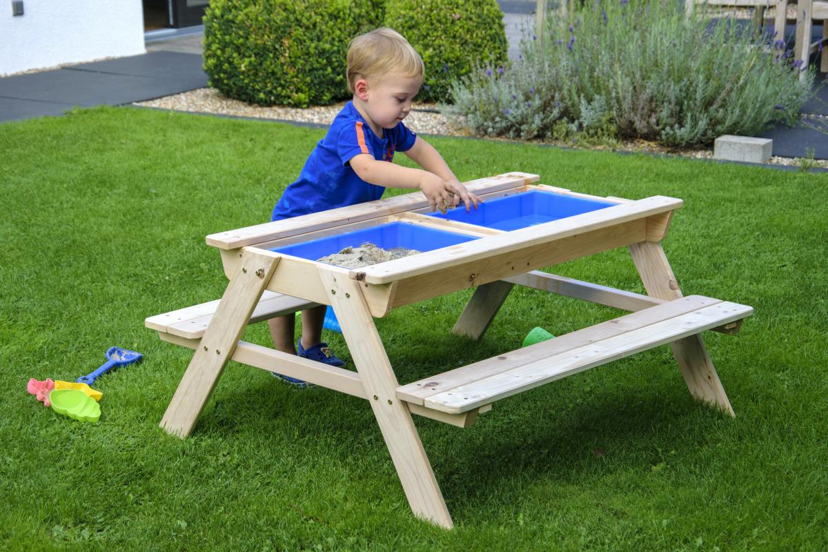 dobar Kinder Picknick-Tisch inkl. Matschkiste