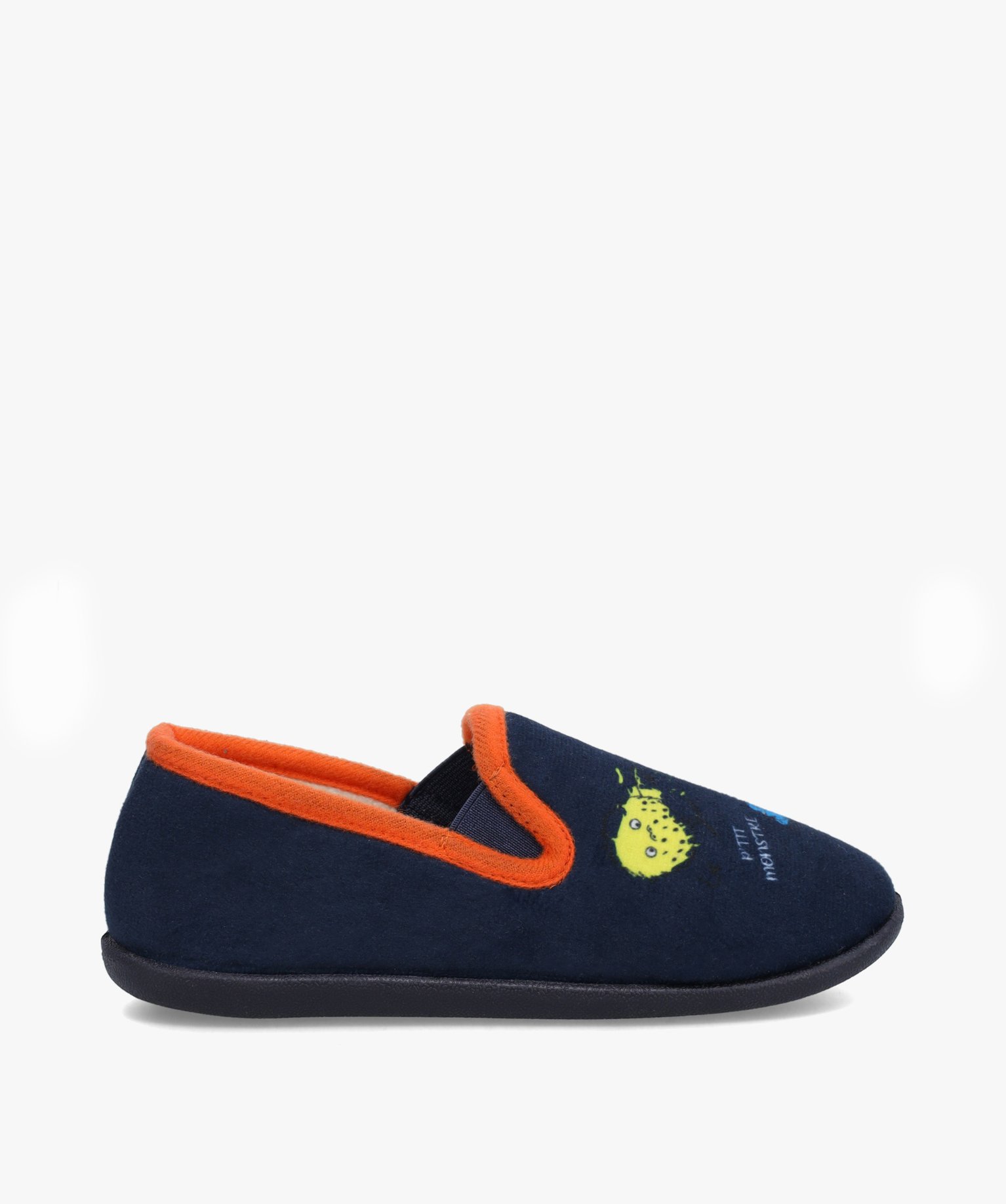 Chaussons Garçon en velours ras imprimés monstres marine | GEMO