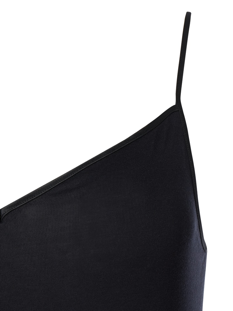 Unterhemd mit Spaghettiträgern - nahtlos Modell Cotton Seamless in schwarz