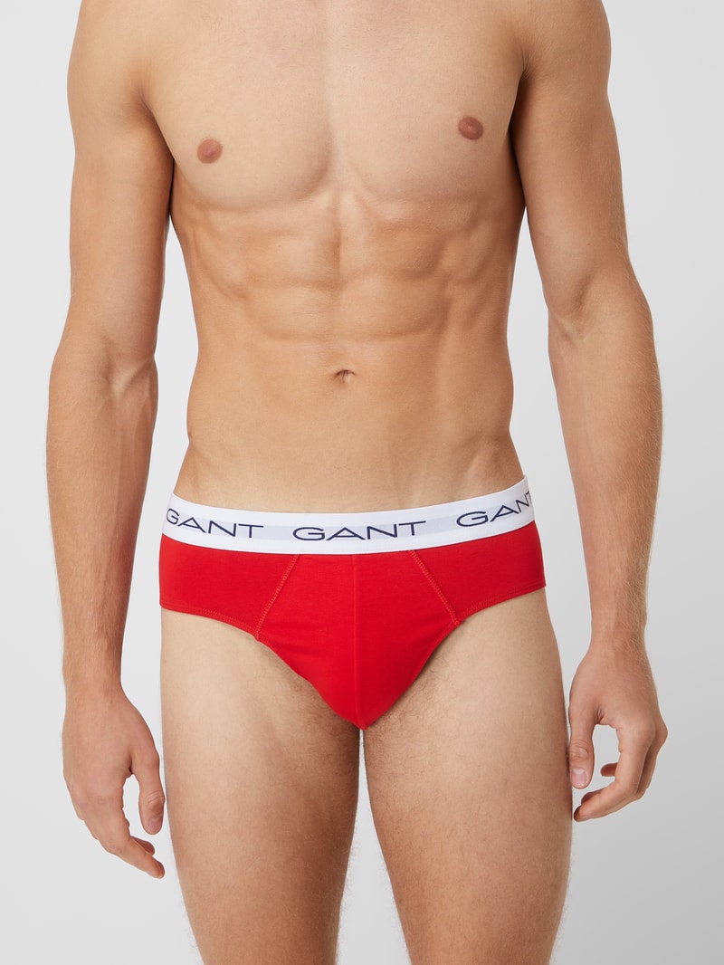 Slip im 3er-Pack in rot