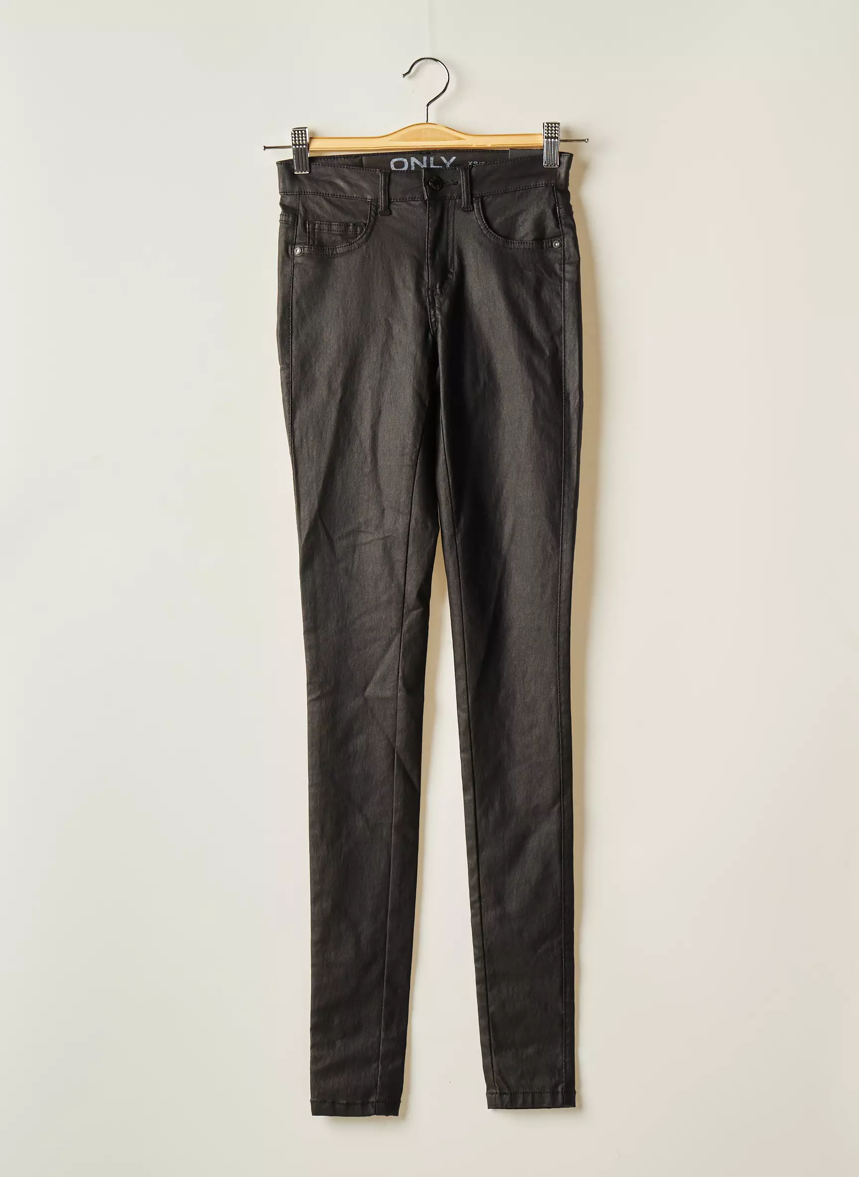 Only Pantalons Slim Femme couleur noir