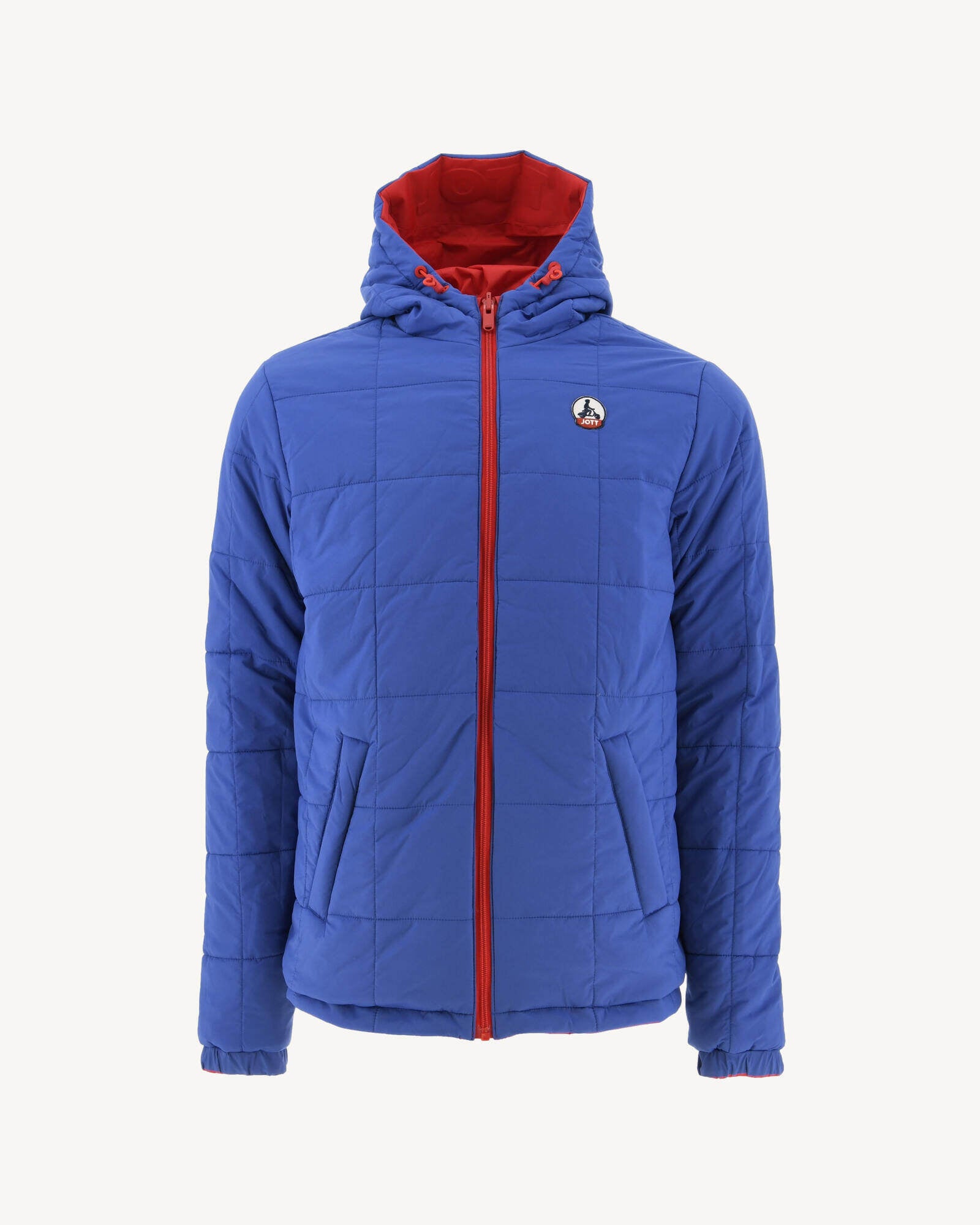 Doudoune Ultralight réversible à capuche Rouge vif/Dark denim Vigo