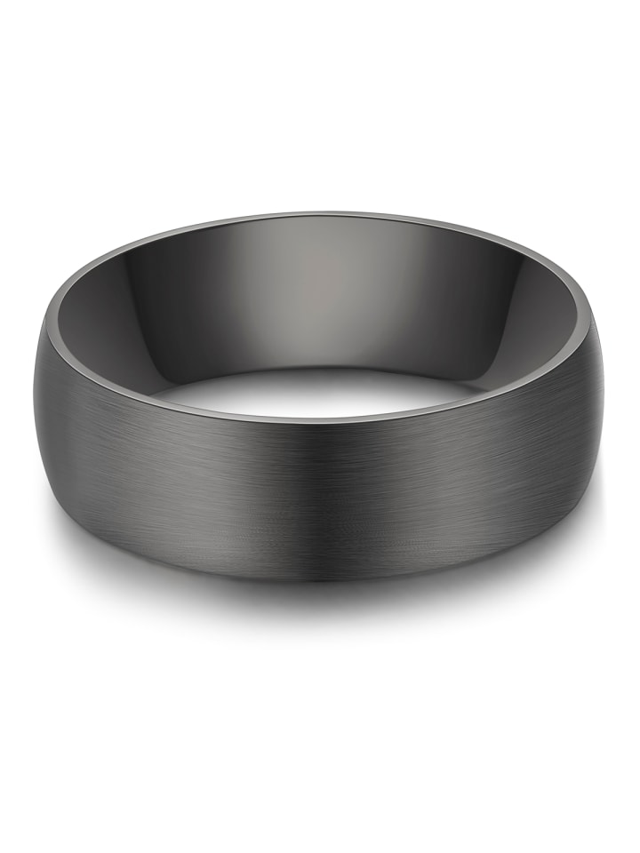 True Rebels Ring Edelstahl gunmetal in gunmetal günstig kaufen