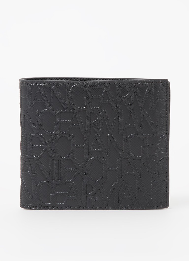 Portofel Armani Exchange cu logo imprimat