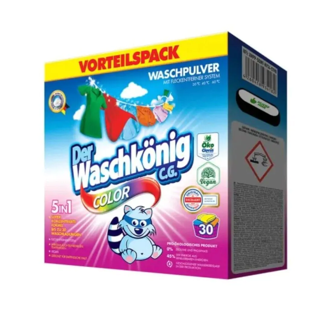 Der Waschkonig CG Color prašak za pranje, 1,95 kg