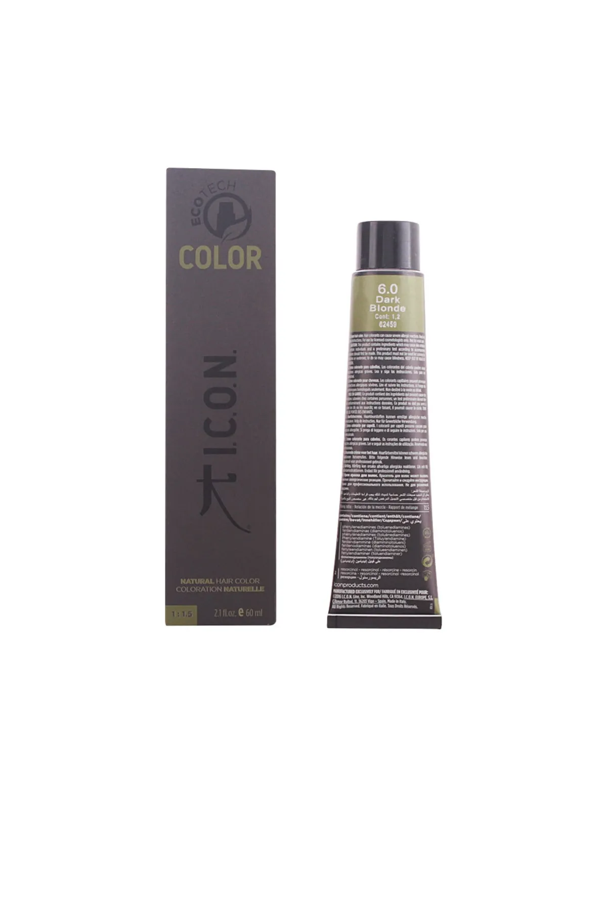 I.c.o.n.  Ecotech Color Naturfarbe Nr. 6.0 Dunkelblond, 60 ml