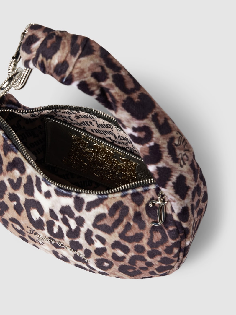 Handtasche mit Label-Applikation Modell 'BLOSSOM' in beige