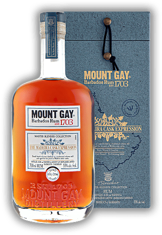 Mount Gay Madeira Cask Expression 55% Mount Gay Madeira Cask Expression 55% Ein samtiger und großzügiger Blend, der sich mit jedem Schluck entfaltet. 0,7	 Liter - Vol 55%