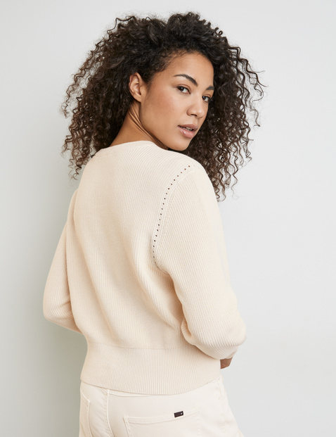 Pullover aus Baumwoll-Rippstrick