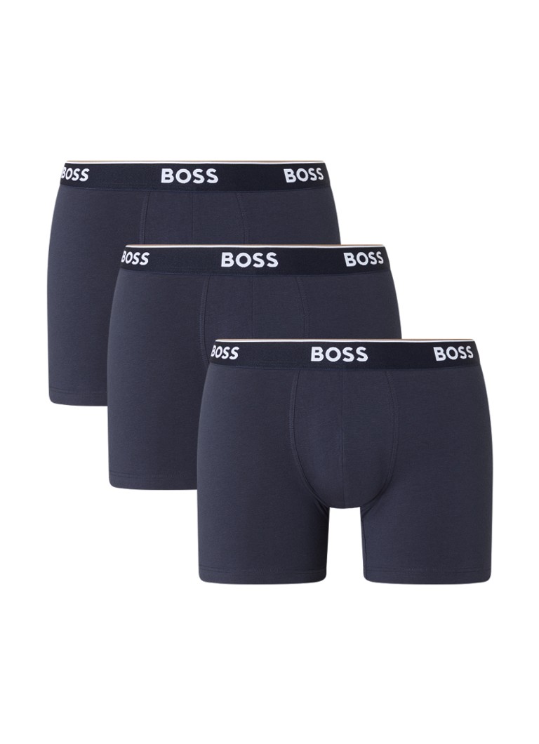 Lot de 3 boxers HUGO BOSS avec ceinture logotée