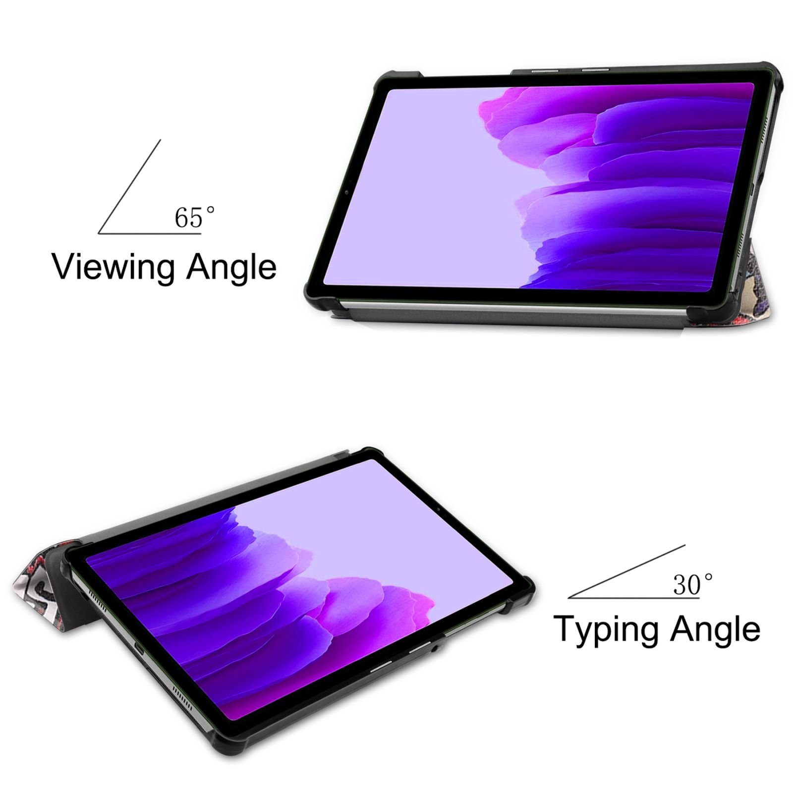 Lobwerk Tablet-Hülle Schutzhülle für Samsung Galaxy A7 Lite SM-T220 SM-T225 8.7 Zoll, Wake & Sleep Funktion, Sturzdämpfung, Aufstellfunktion