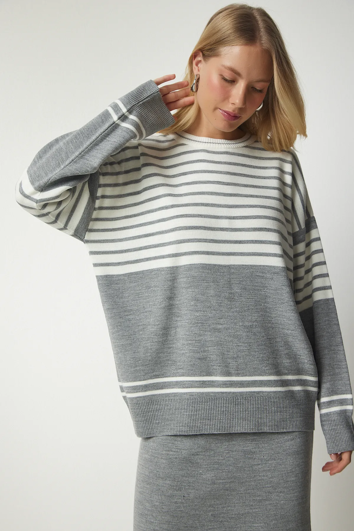 Happiness İstanbul  Zweiteiler - Grau - Regular Fit