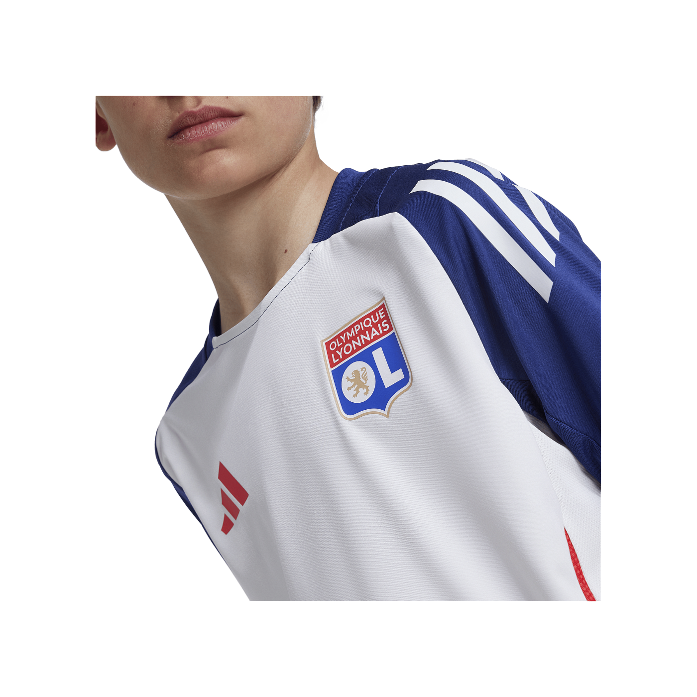 adidas Olympique Lyon Trainingsshirt Kids Weiss