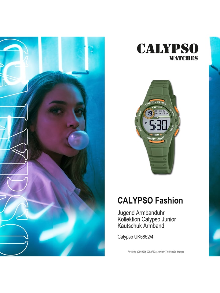 Calypso Digital-Armbanduhr Calypso Junior grün günstig kaufen onesize
