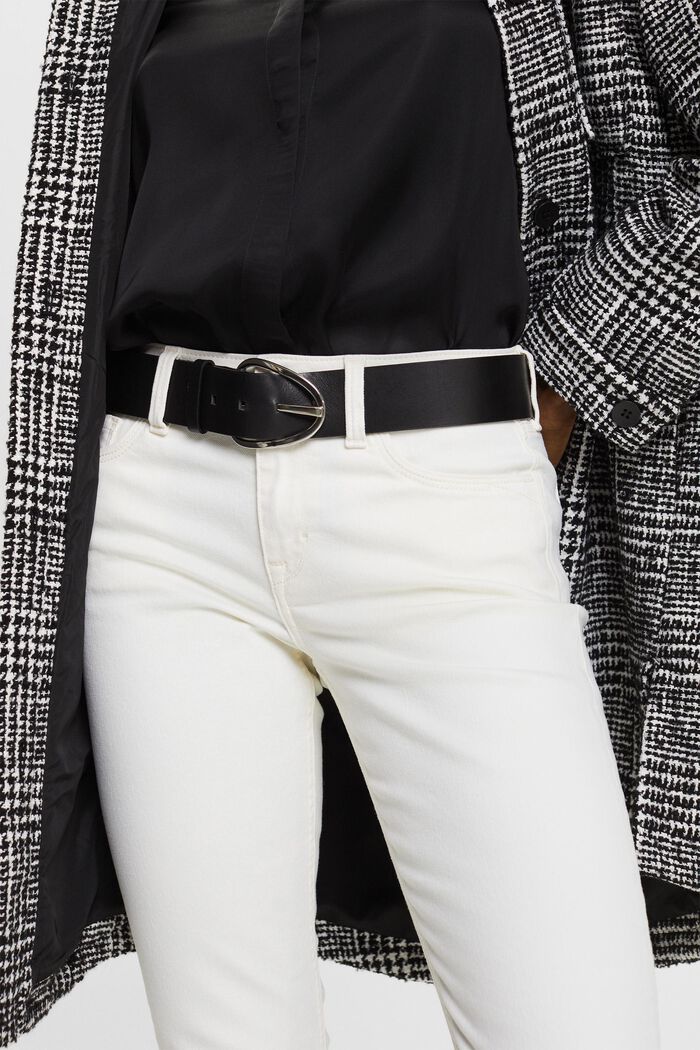 Mid-Rise-Jeans mit geradem Bein